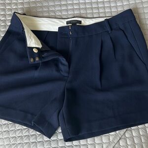 J. Crew Women's Crepe Shorts in Navy